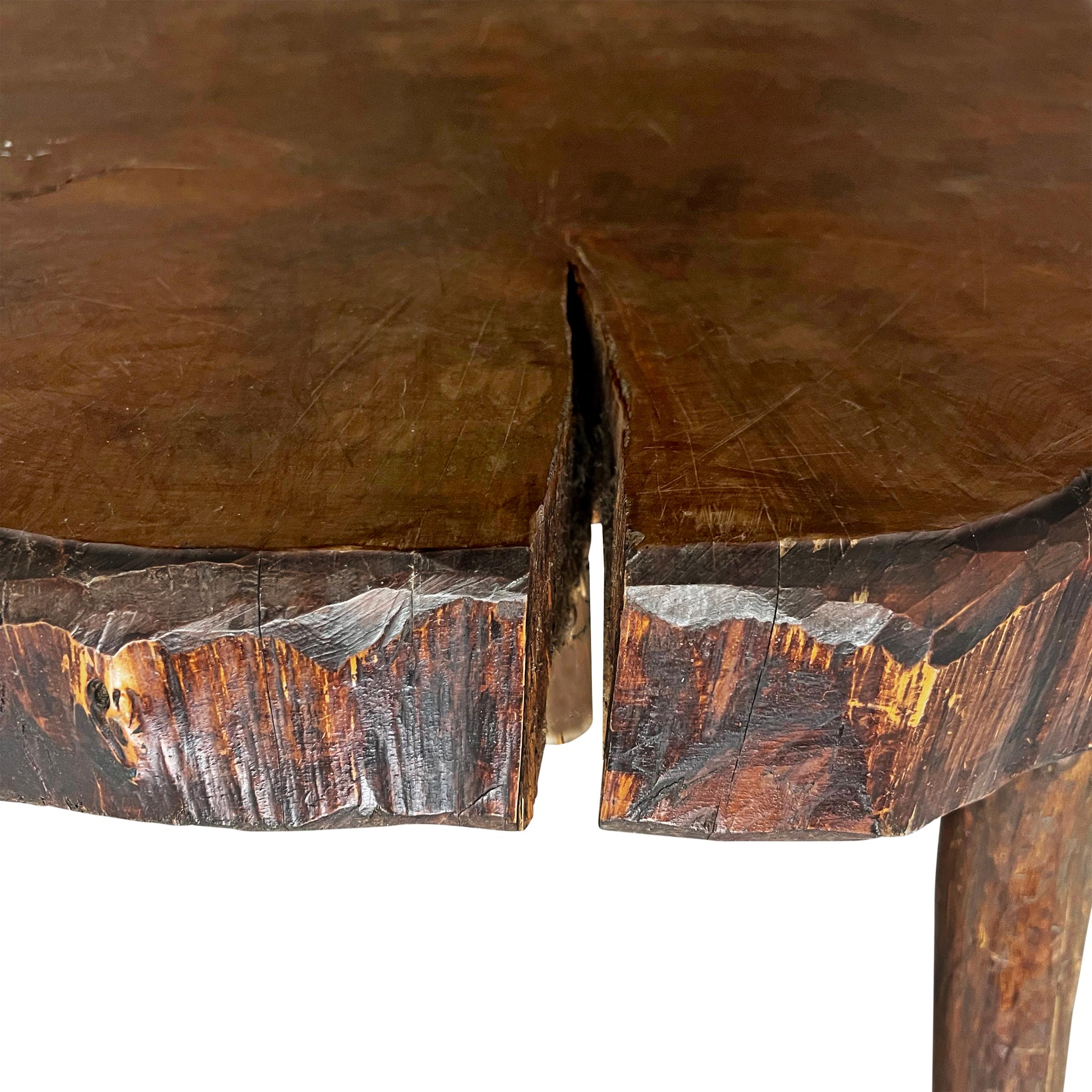 Mid-20th Century French Live-Edge Table 6