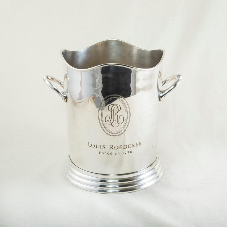 Mid20th Century French Louis Roederer Silver Plate Champagne Bucket at 1stDibs louis roederer