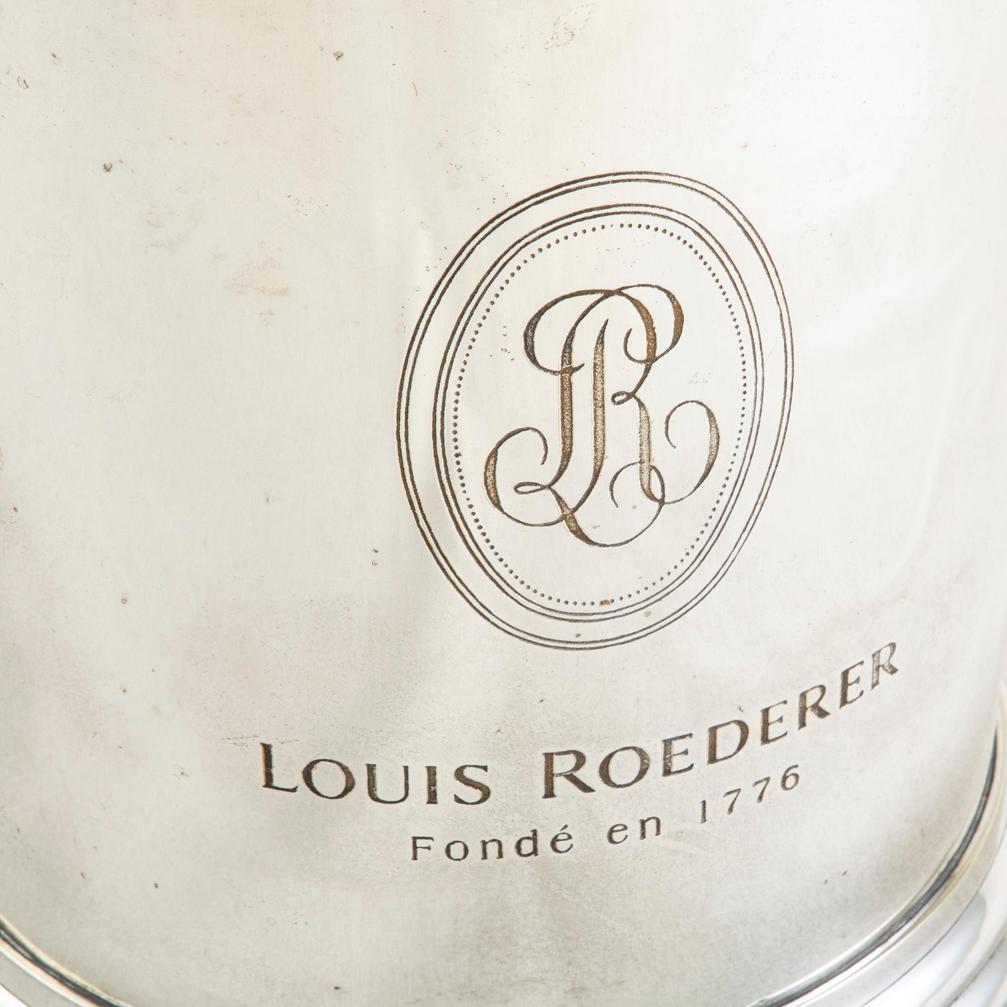 Mid-20th Century French Louis Roederer Silver Plate Champagne Bucket 1