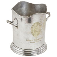 Vintage Mid-20th Century French Louis Roederer Silver Plate Champagne Bucket