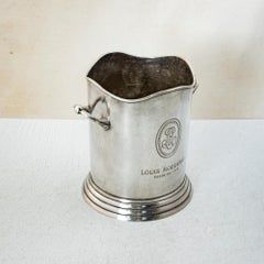 Französischer Champagner- und Eiskübel aus versilbertem Metall von Louis Roederer, Mitte des 20. Jahrhunderts