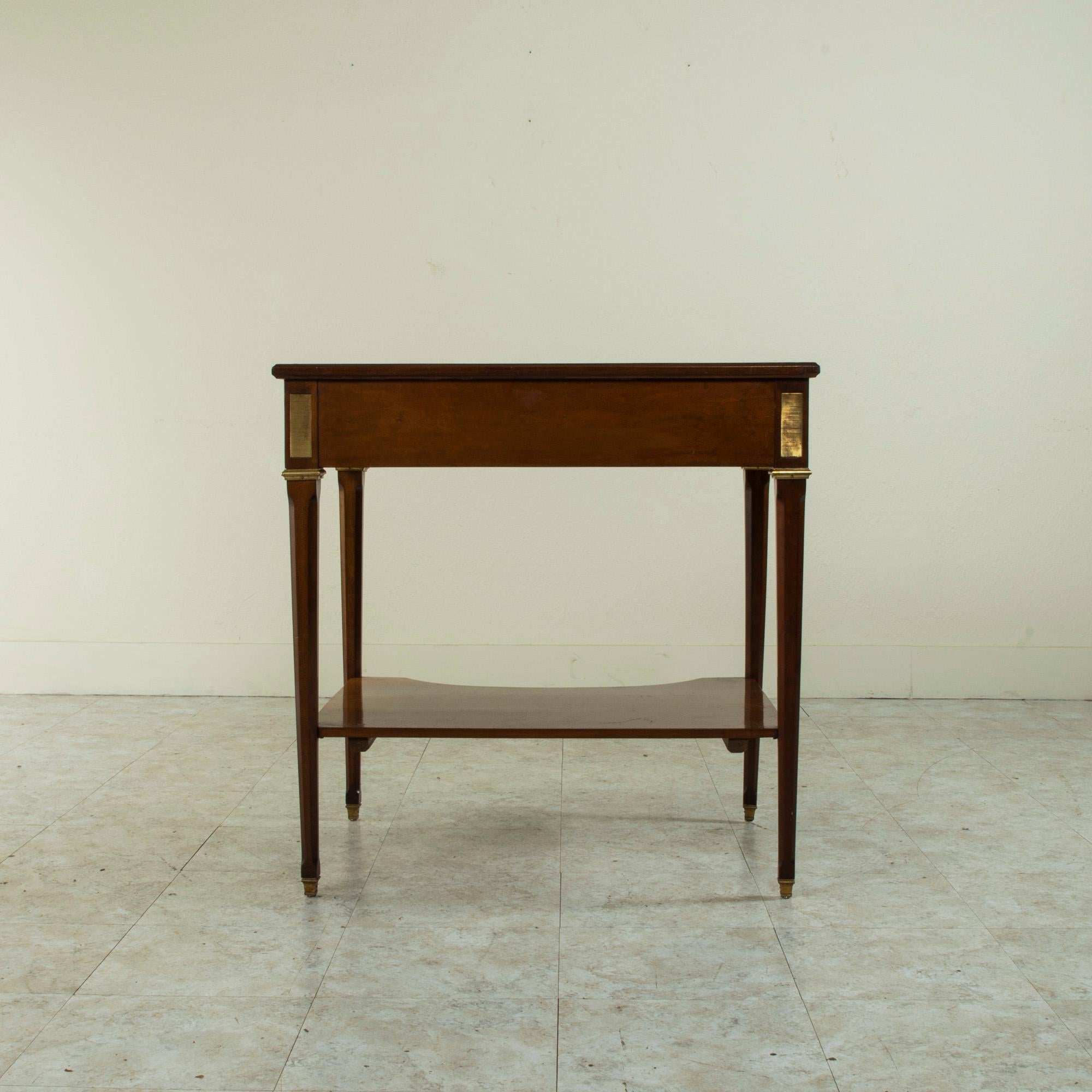 Mid-20th Century French Louis XVI Style Fruitwood Side Table or Writing Table 1