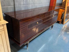 Mid 20th Century French Mahogany Art Deco Sideboard