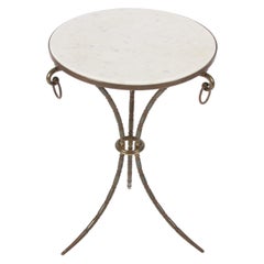 Mid-20th Century French Marble-Top Side Table