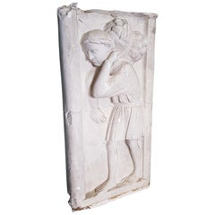 Mid-20th Century French Plaster Ornament of a Person of Classical Antiquity