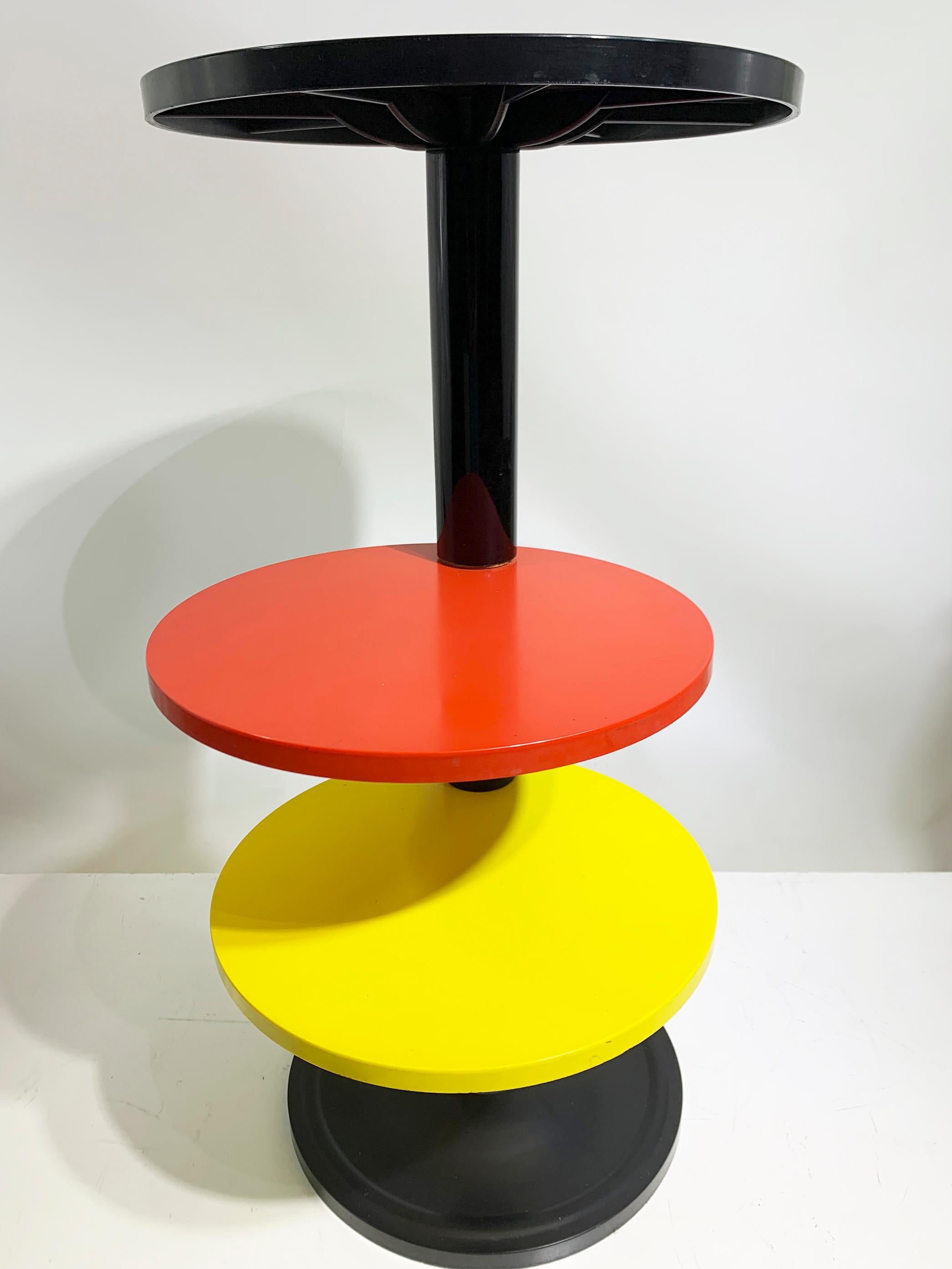 Metal Mid-20th Century French Plastic Side Table /  Plant Stand For Sale