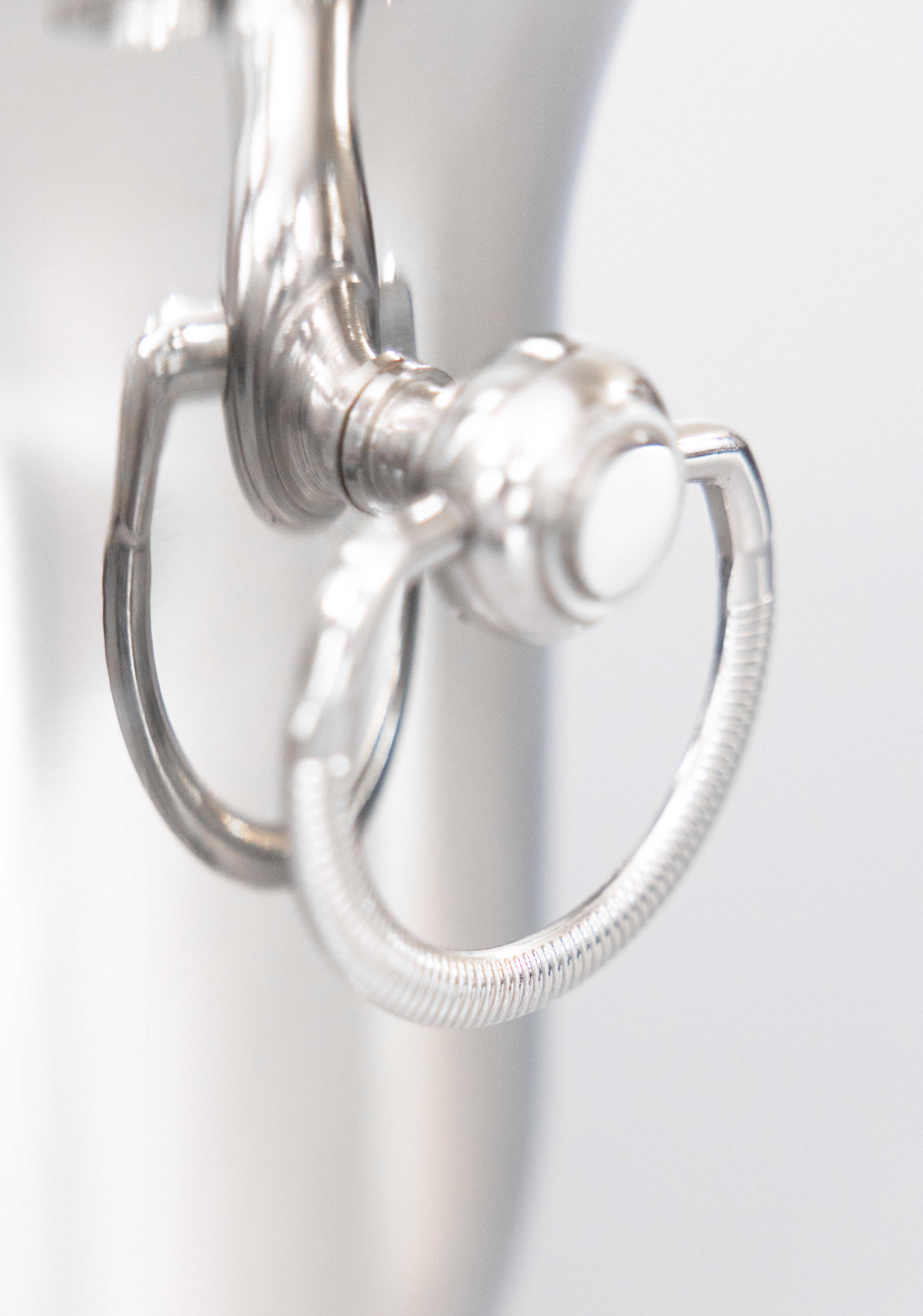 Mid 20th Century French Polished Chrome Champagne Bucket Wine Cooler For Sale 1