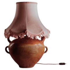 Mid-20th Century French Provence Glazed Terracotta Table Lamp