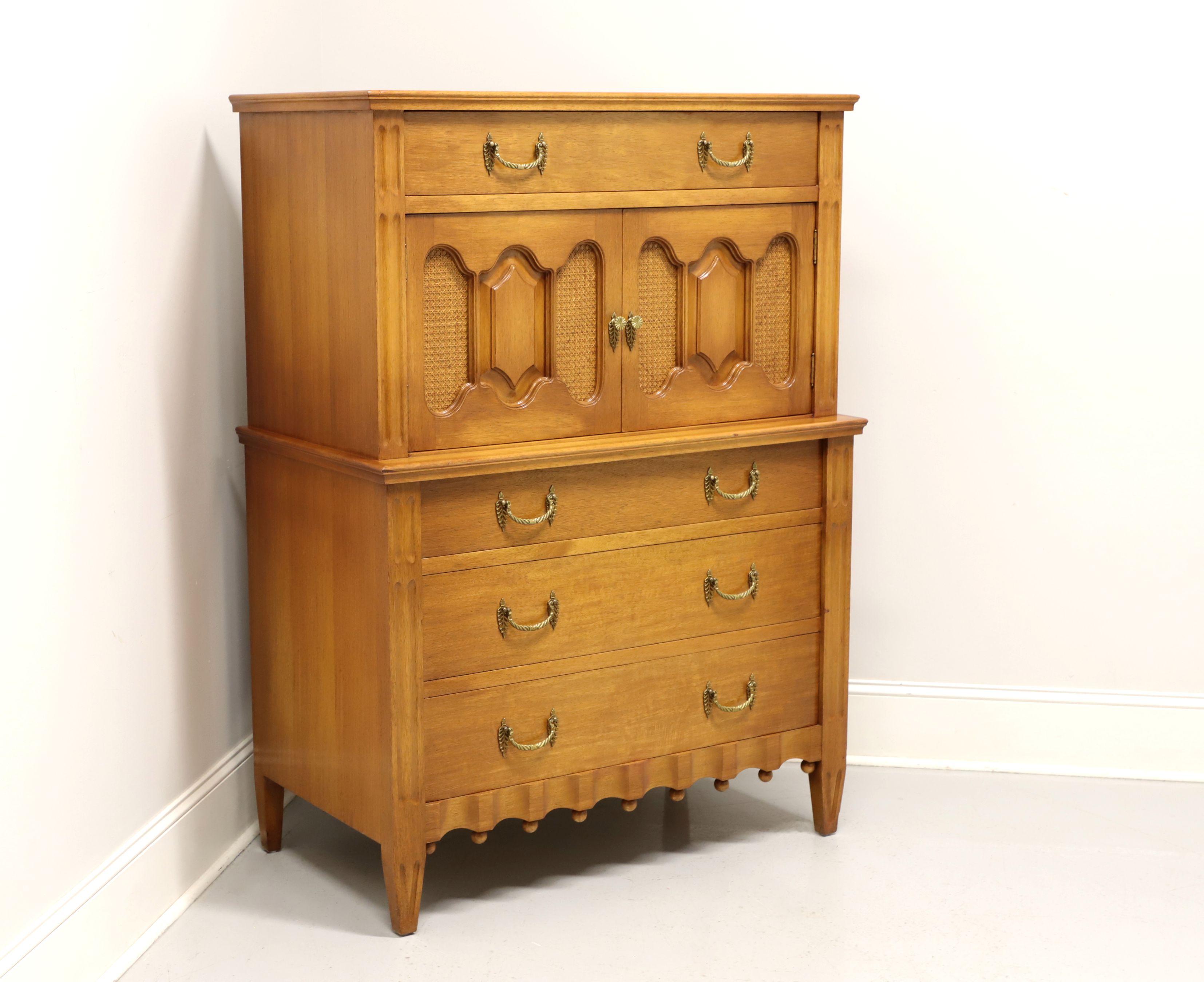 Mid 20th Century French Provincial Louis XVI Chest on Chest For Sale 6