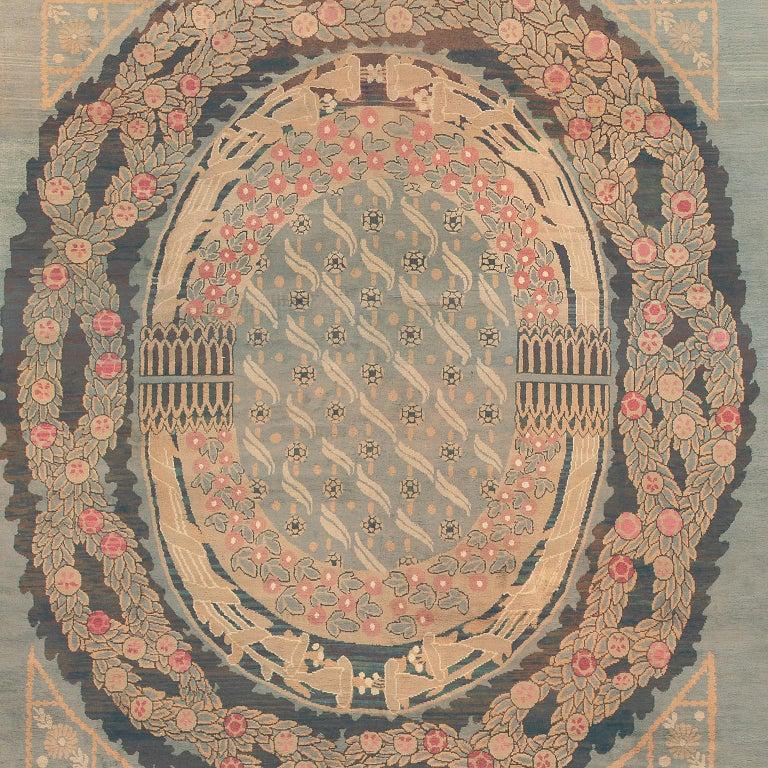 Französischer Teppich aus der Mitte des 20. im Angebot 2