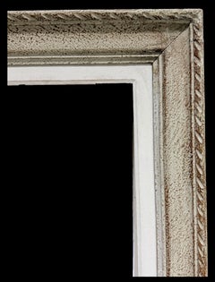 French Mid Century Vintage Grey Shabby Chic Picture Frame
