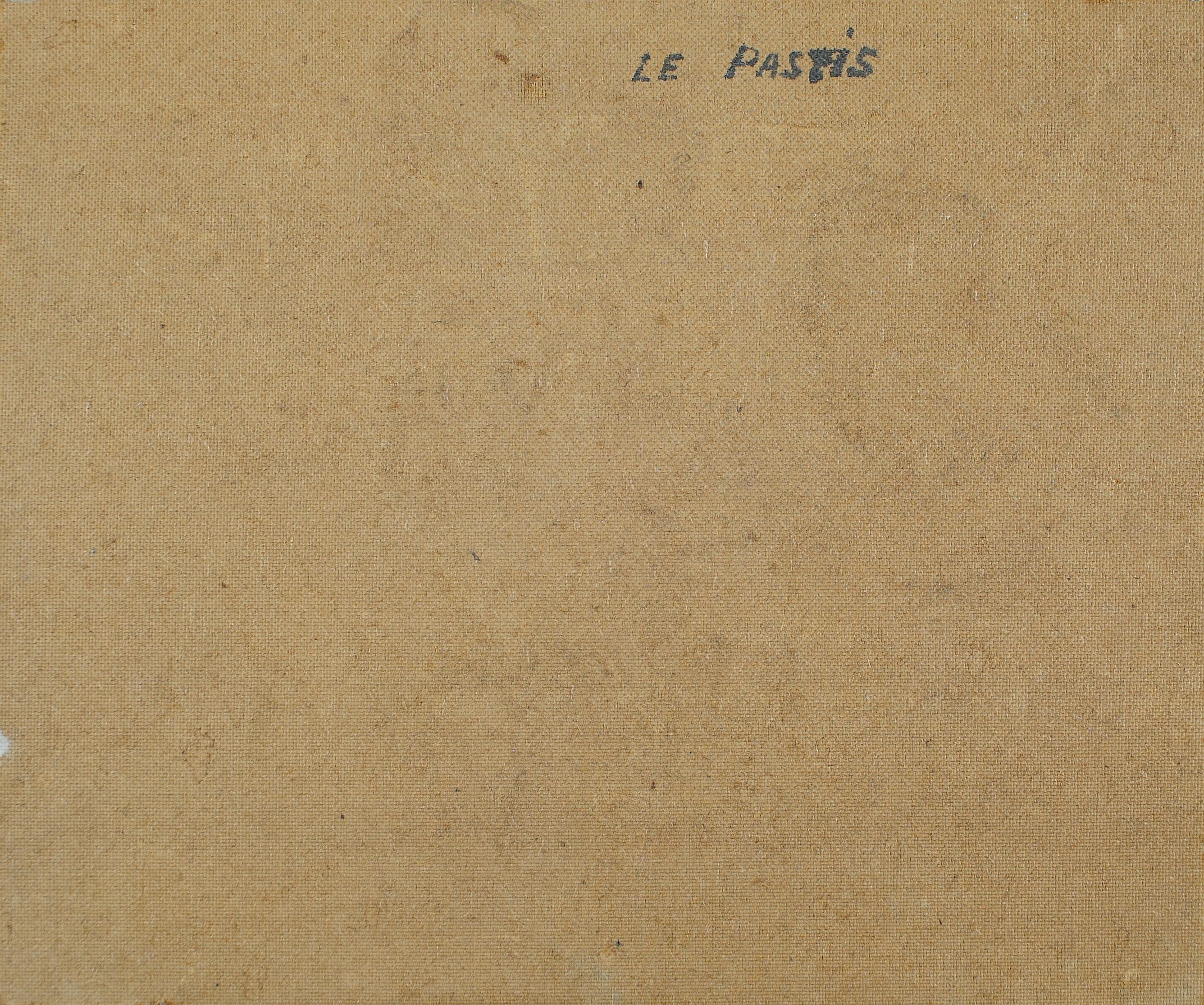 Le Pastis - Mid 20th Century French Impressionist Still Life Alcohol Painting For Sale 6