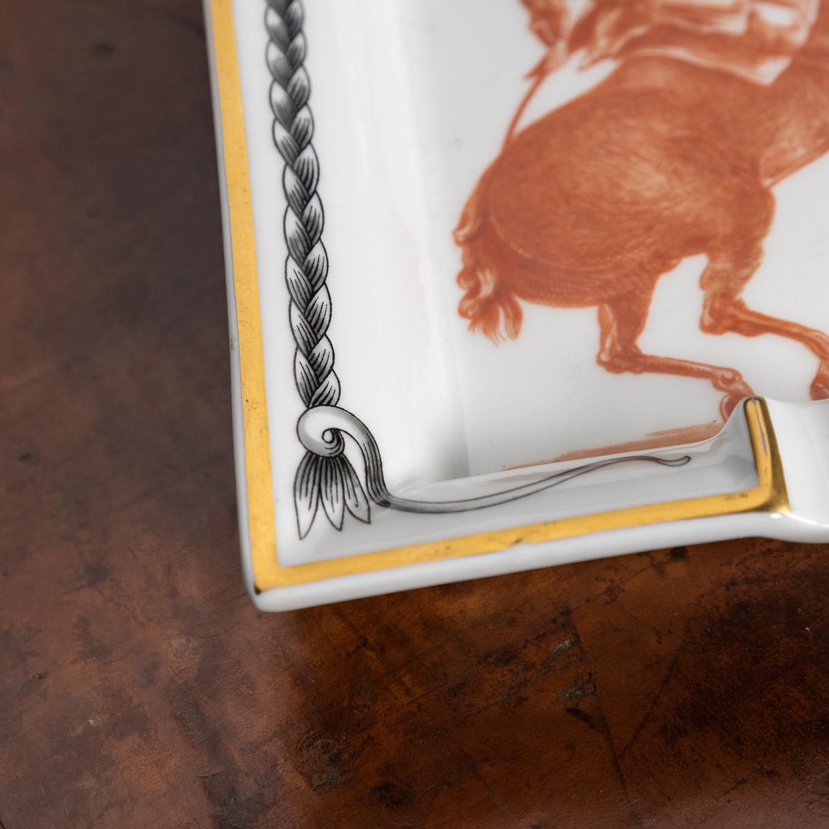 Mid-20th Century French Set of Four Equestrian Ash Trays by Hermès In Good Condition In Royal Tunbridge Wells, Kent