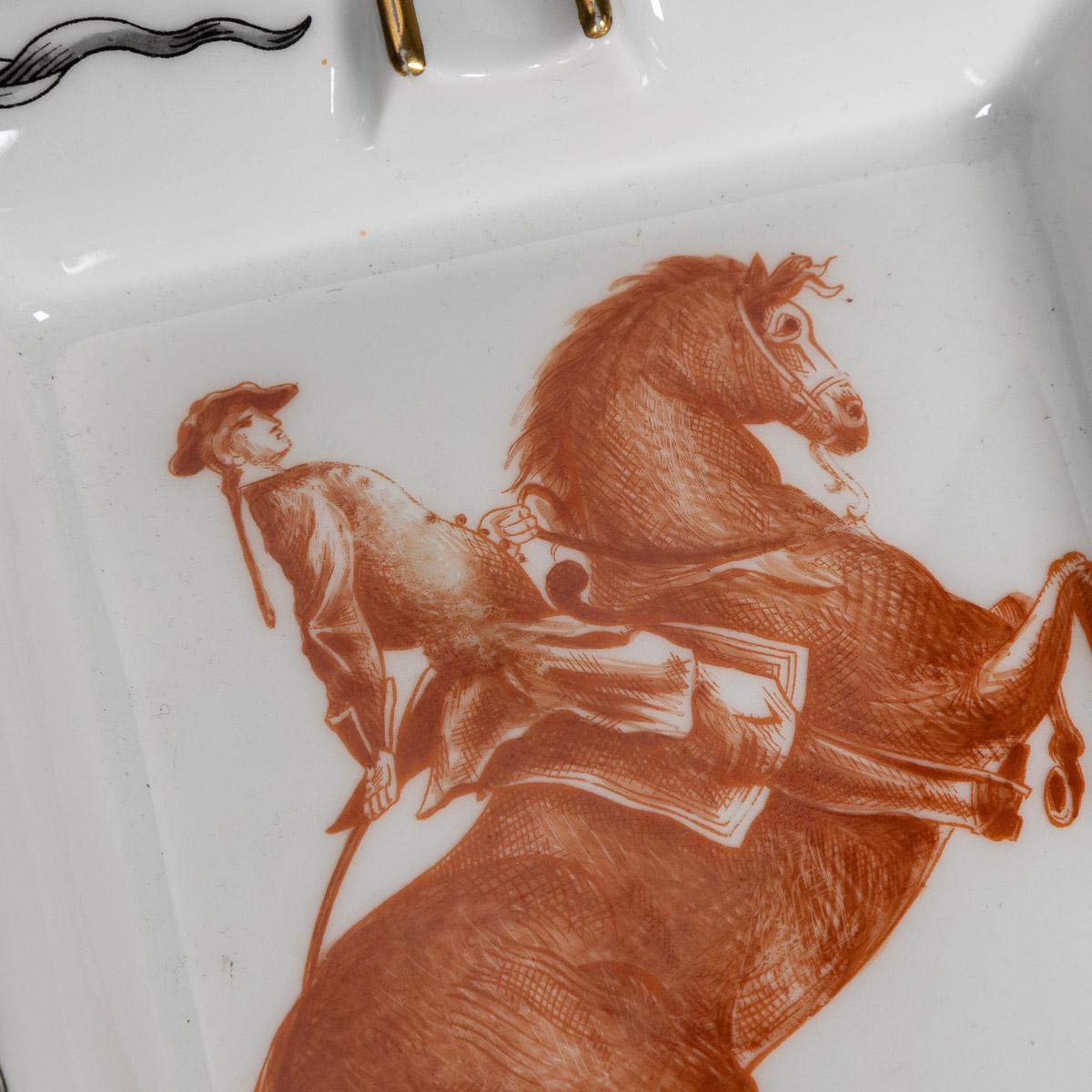 Mid-20th Century French Set of Four Equestrian Ash Trays by Hermès 3