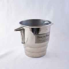 Mid 20th Century French Silver Plate Champagne Bucket, Blanc de Blanc