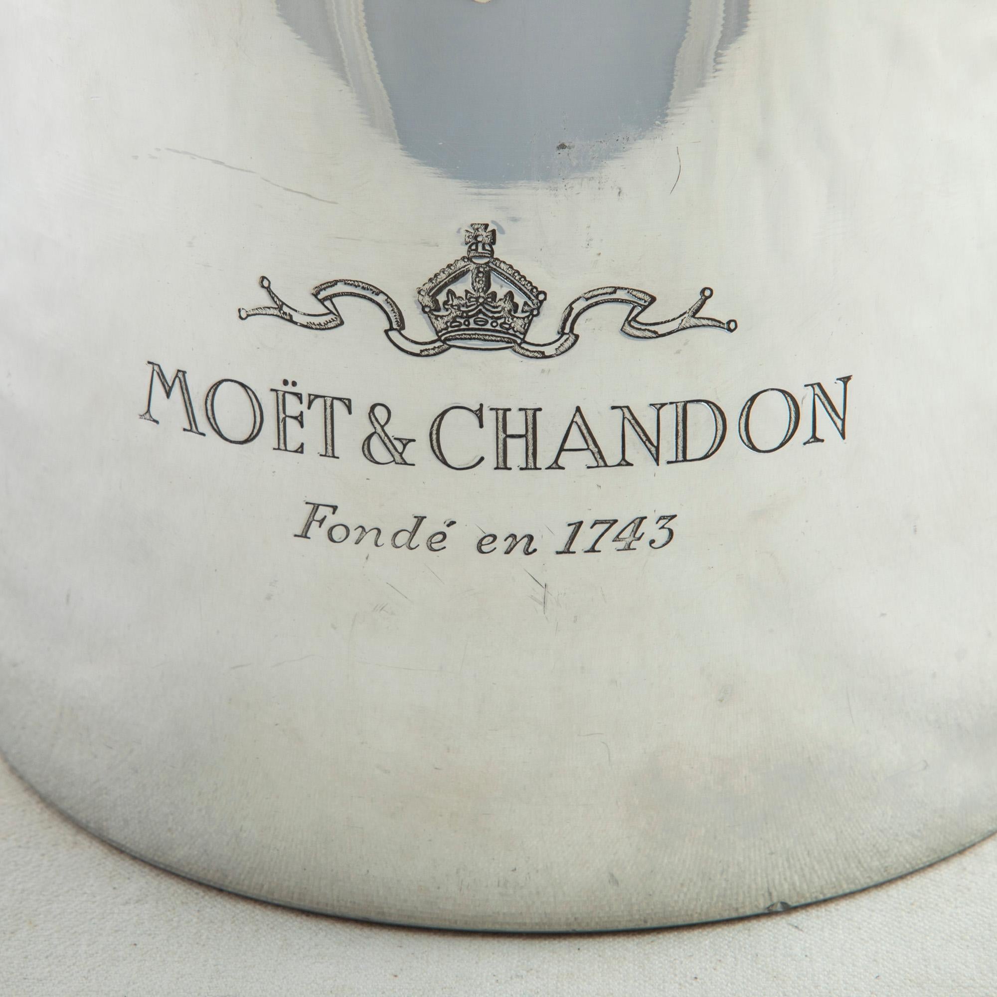 Mid-20th Century French Silver Plate Champagne Bucket Marked Moet et Chandon 2