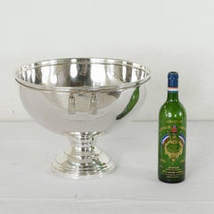 Mid-20th Century French Silver Plate Hotel Champagne Bucket for Four Bottles