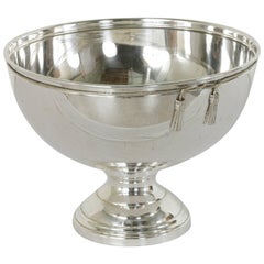 Retro Mid-20th Century French Silver Plate Hotel Champagne Bucket for Four Bottles
