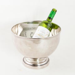 Mid-20th Century French Silver Plate Hotel Champagne Bucket or Wine Chiller
