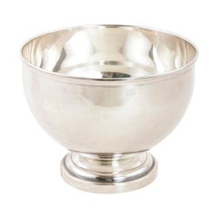 Vintage Mid-20th Century French Silver Plate Hotel Champagne Bucket or Wine Chiller