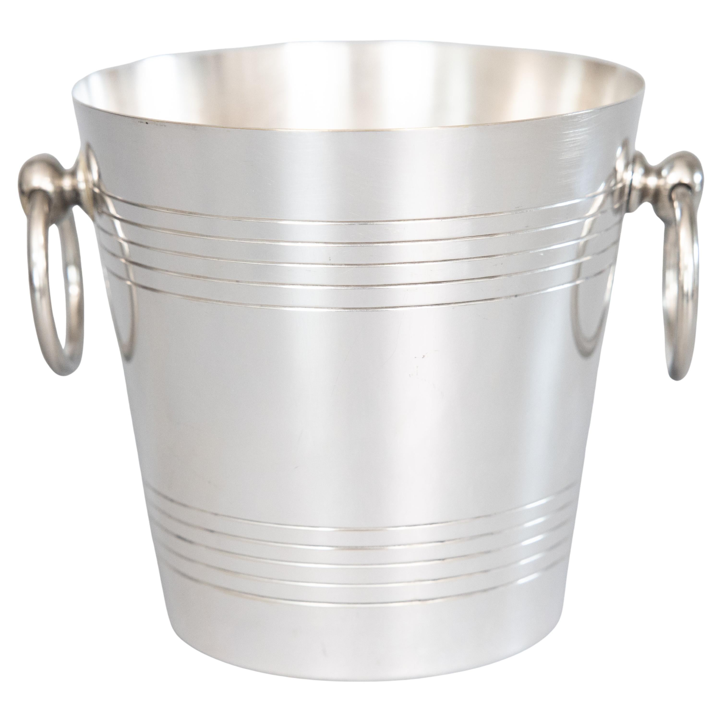 Mid-20th Century French Silver Plate Ice Bucket