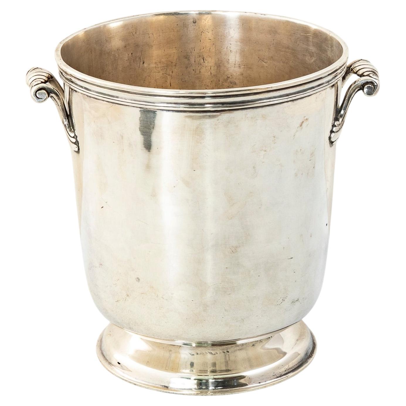 Mid-20th Century French Silver Plate Lido Cabaret Champagne Bucket, Ice Bucket