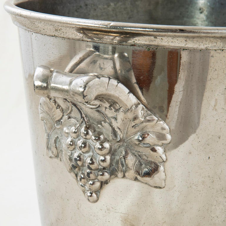 Mid20th Century French Silver Plate Morlant Champagne Bucket For Sale