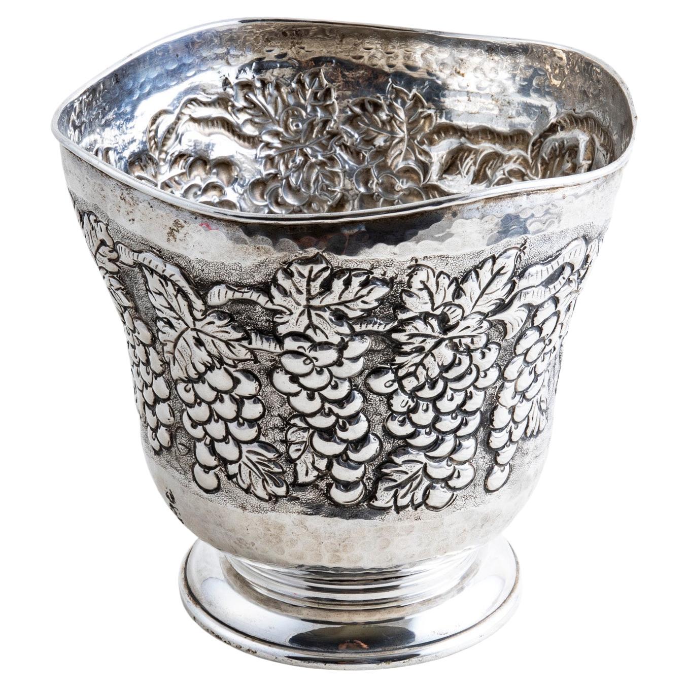 Louis Roederer Silver Plate Champagne Bucket with Handles, 20th Century