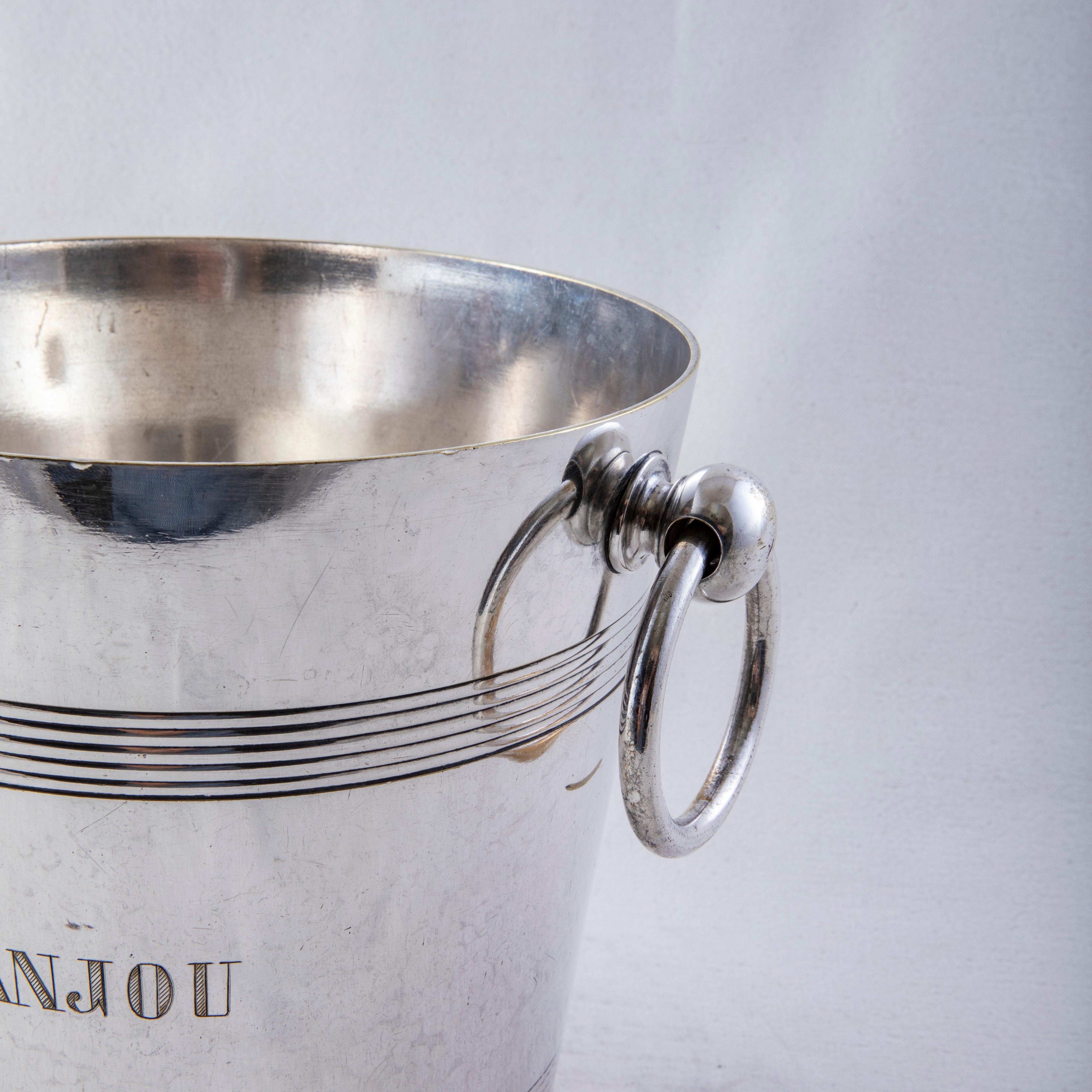 Mid-20th Century French Silver Plate Wine Chiller, Champagne Bucket, Premier Cru 11