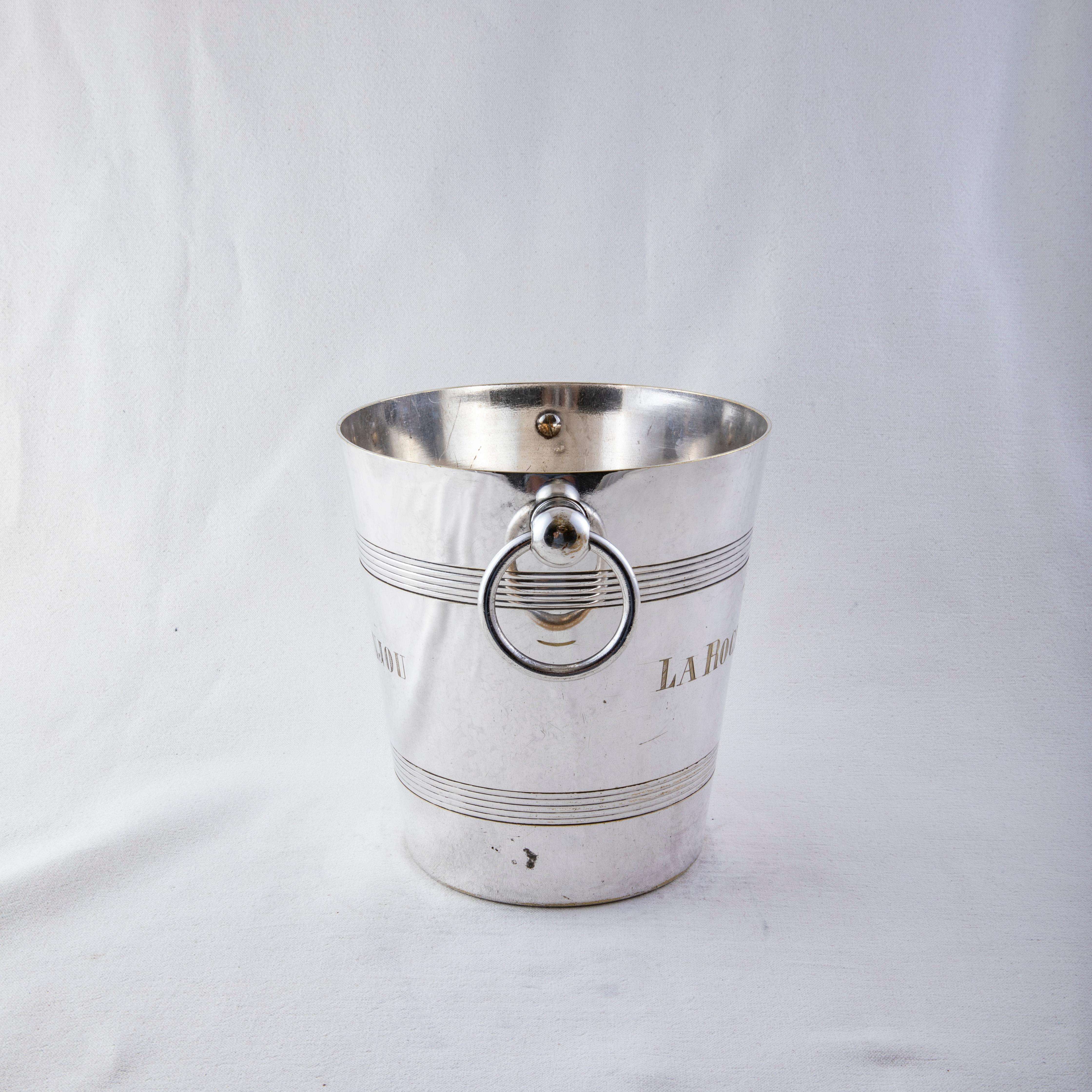 Mid-20th Century French Silver Plate Wine Chiller, Champagne Bucket, Premier Cru 1