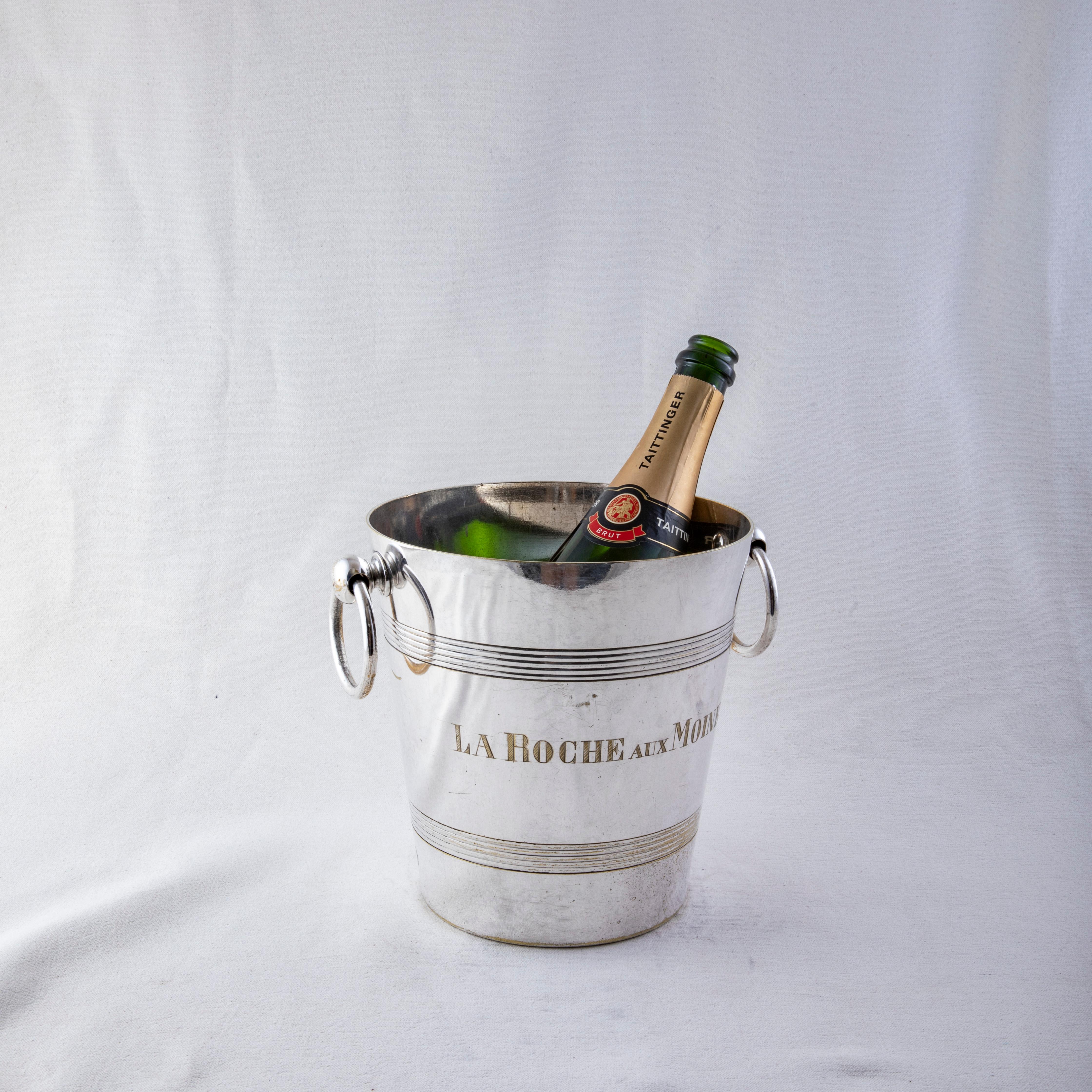 Mid-20th Century French Silver Plate Wine Chiller, Champagne Bucket, Premier Cru 4