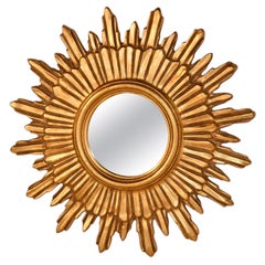 Mid-20th Century French Sunburst Mirror
