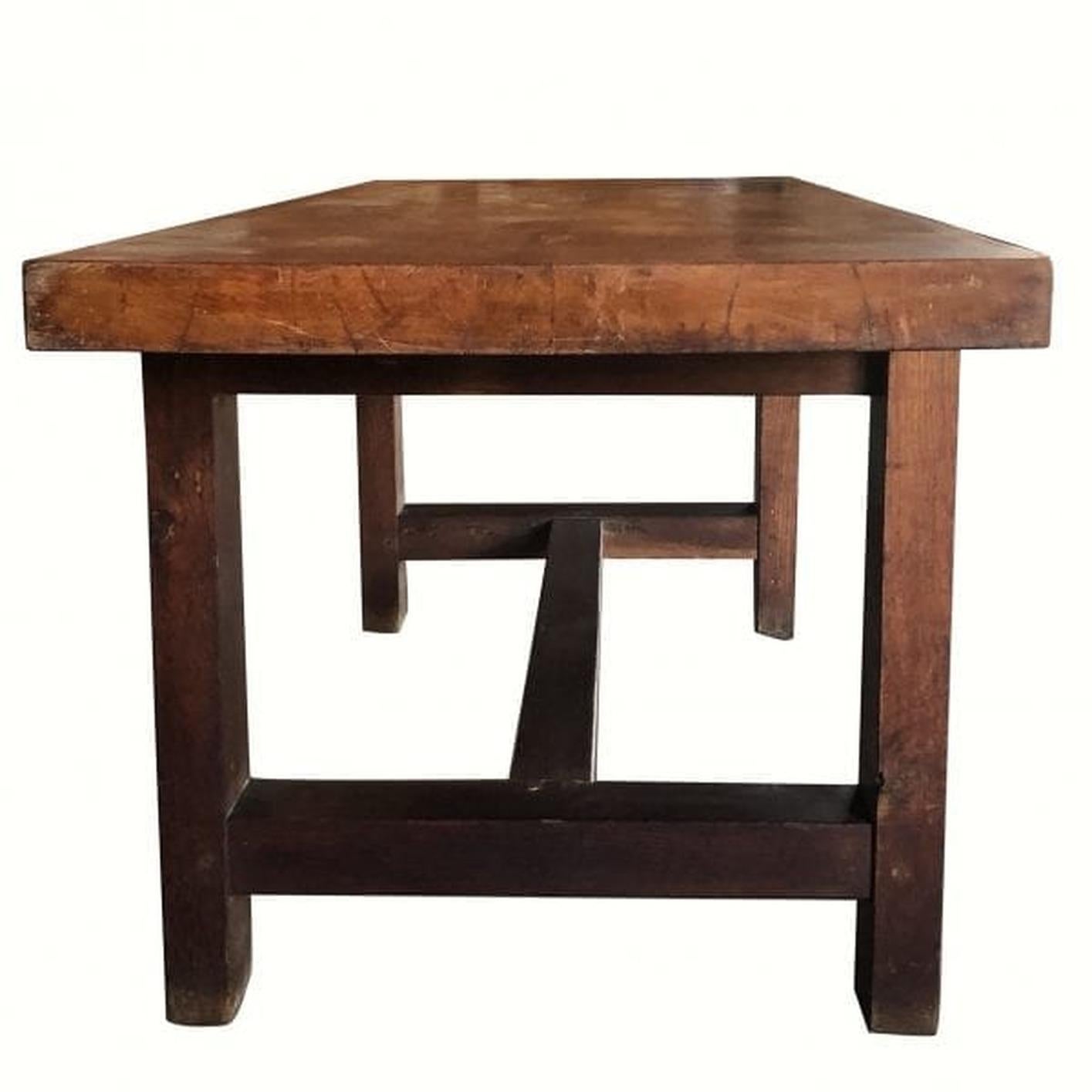 20th Century French Dining Table, Walnut Conference Table 1