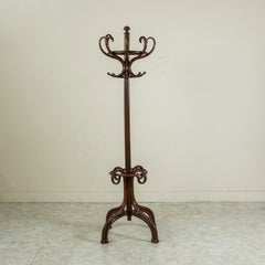 Mid-20th Century French Thonet Style Bentwood Hall Tree or Coat and Hat Rack