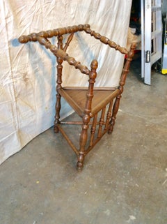 Mid-20th Century French Walnut Accent Chair