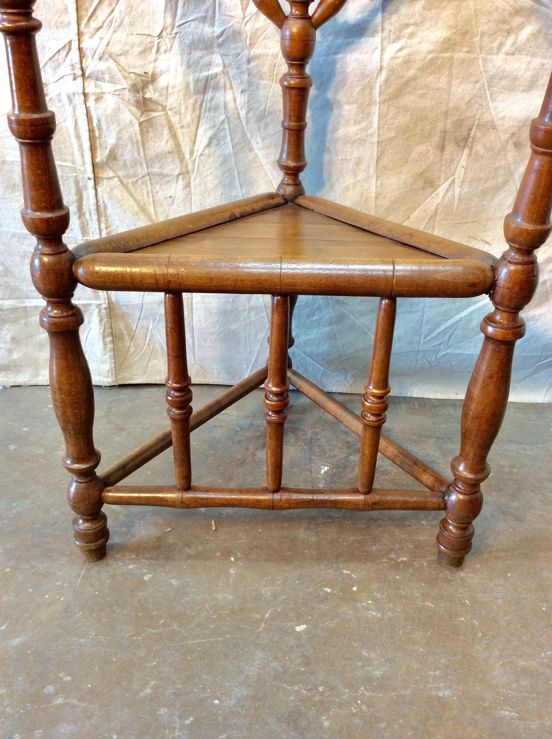 Mid-20th Century French Walnut Accent Chair For Sale 2