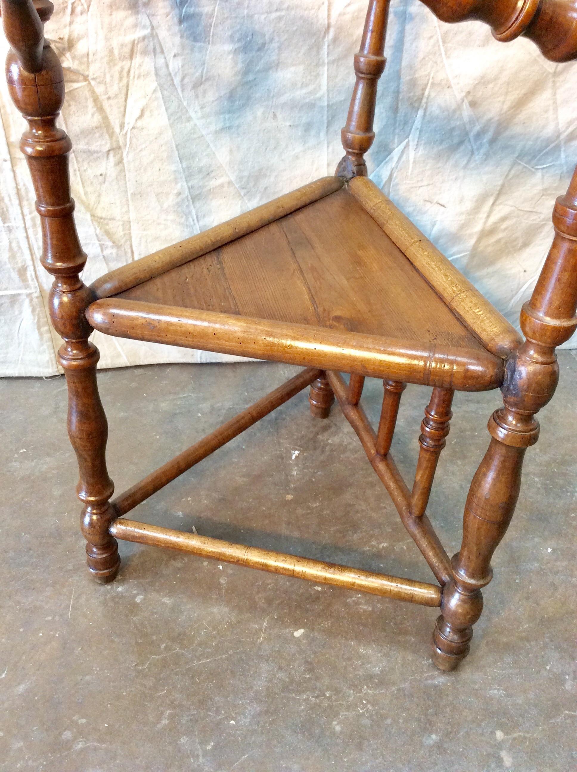 Mid-20th Century French Walnut Accent Chair For Sale 4