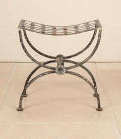 Mid-20th Century French Wrought Iron Stool