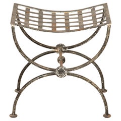 Mid-20th Century French Wrought Iron Stool