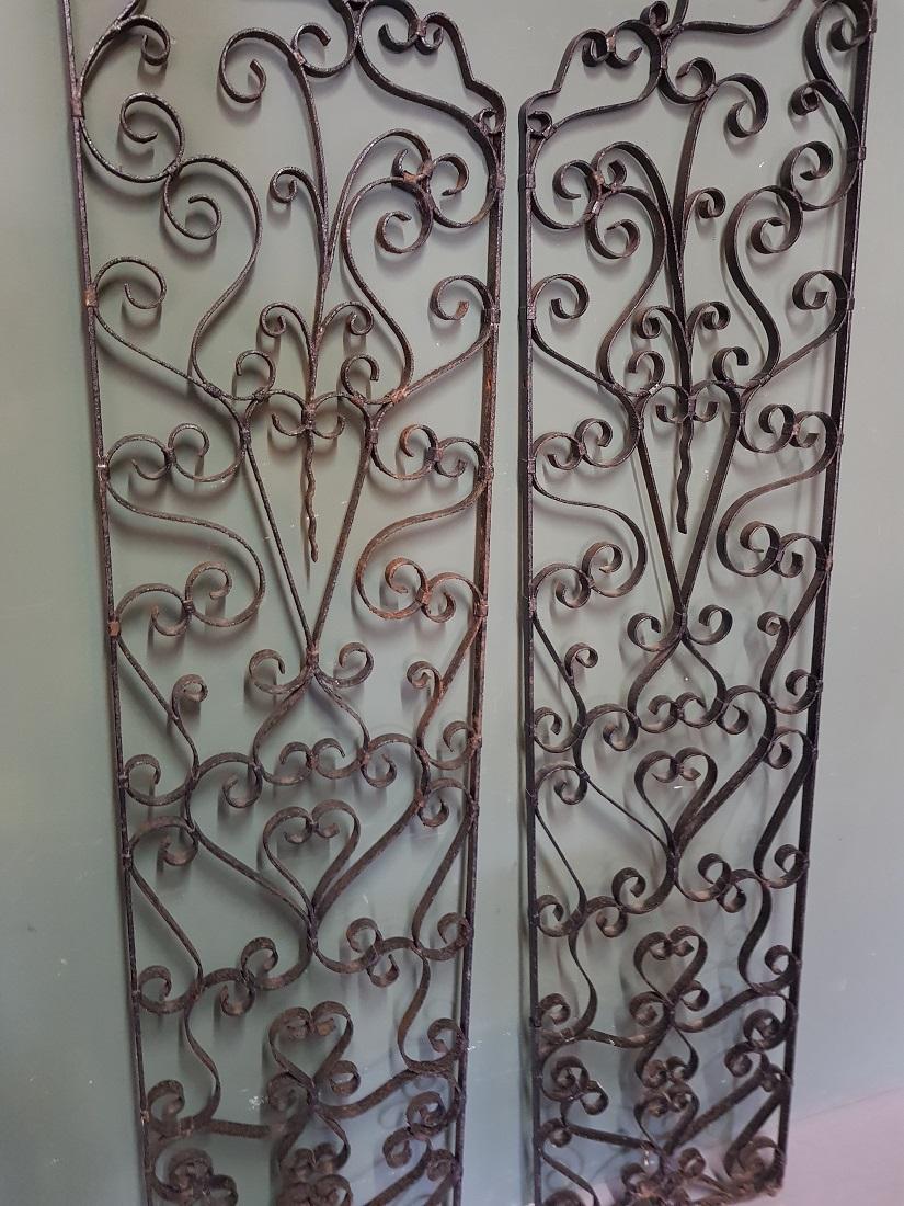 Mid-20th Century French Wrought Iron Wine Cellar Doors In Good Condition In Raalte, NL