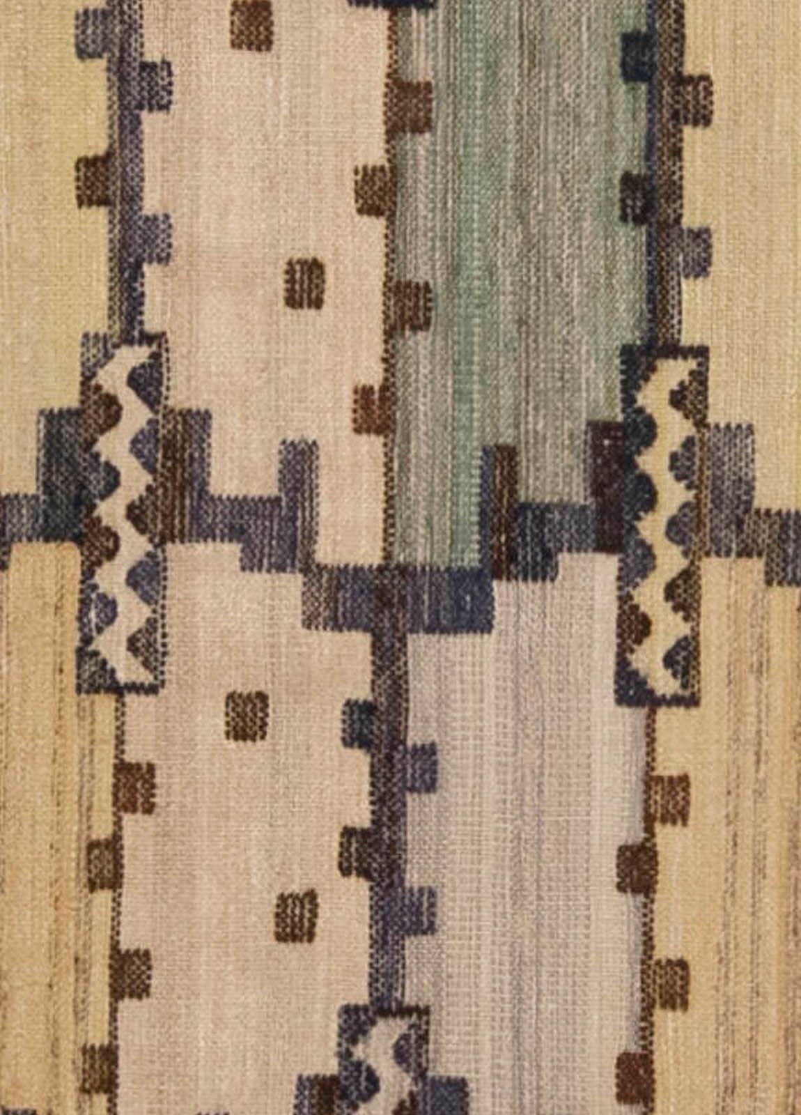 Mid-20th century geometric Swedish tapestry weave by Marta Mass Fjetterstrom
Size: 5'1