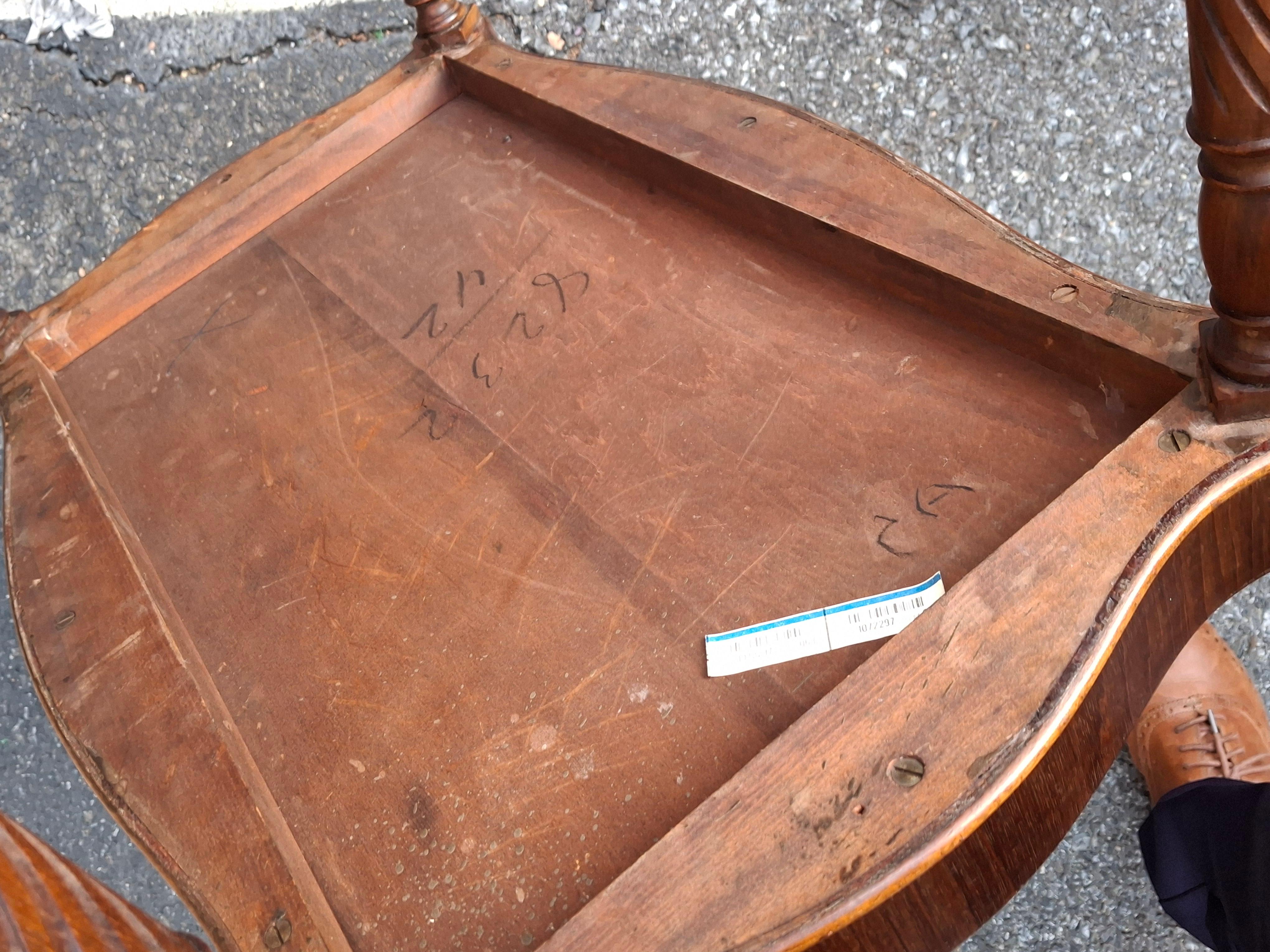 Mid 20th Century Georgian Style Mahogany Two Tier Galleried Side Table (a) Gallery en vente 9