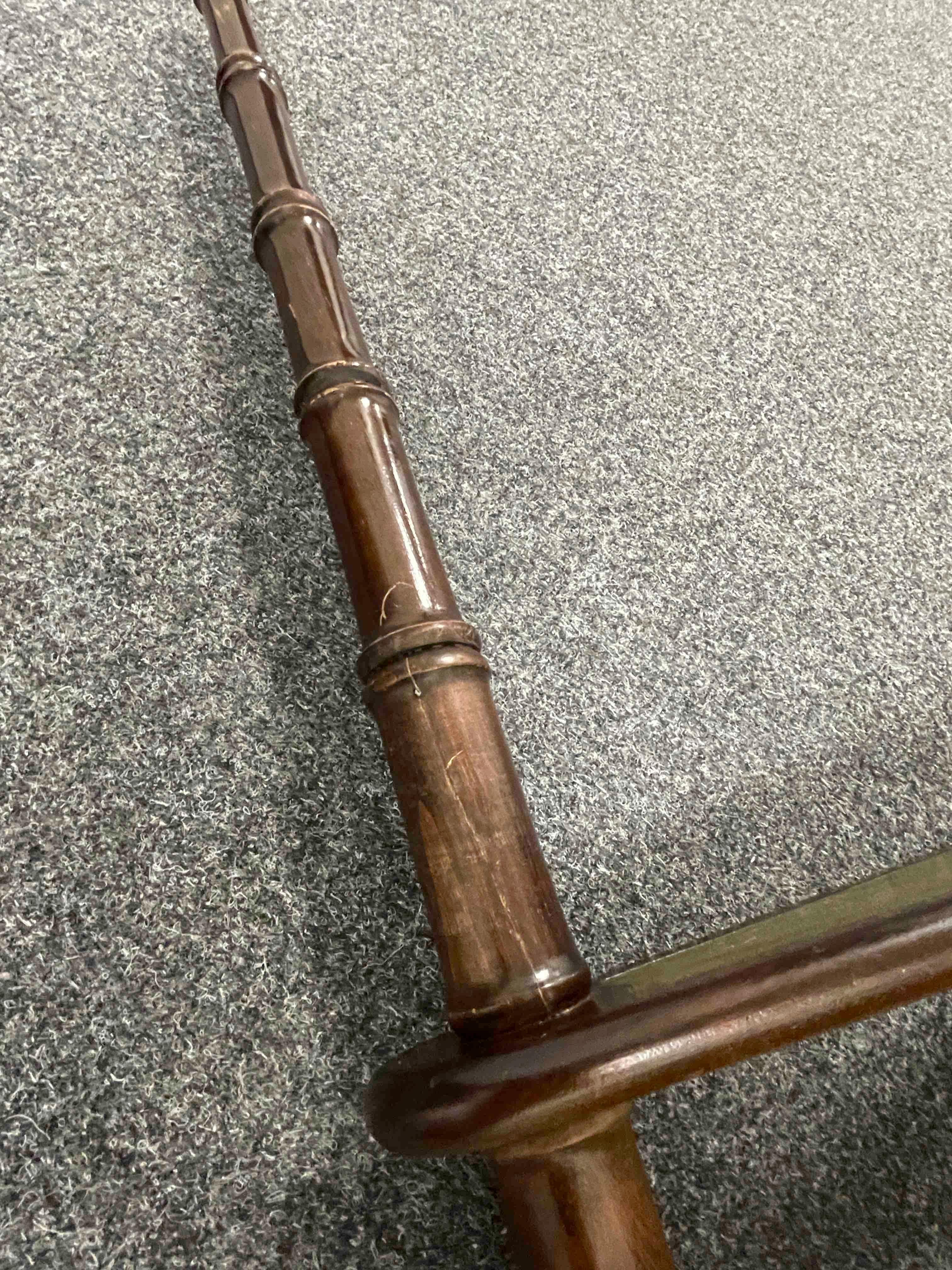 Mid-20th Century German Carved Wood and Leather Spiral Step Library Ladder 10