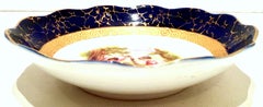 Mid-20th Century German Sevres Style Hand Painted Porcelain Dish