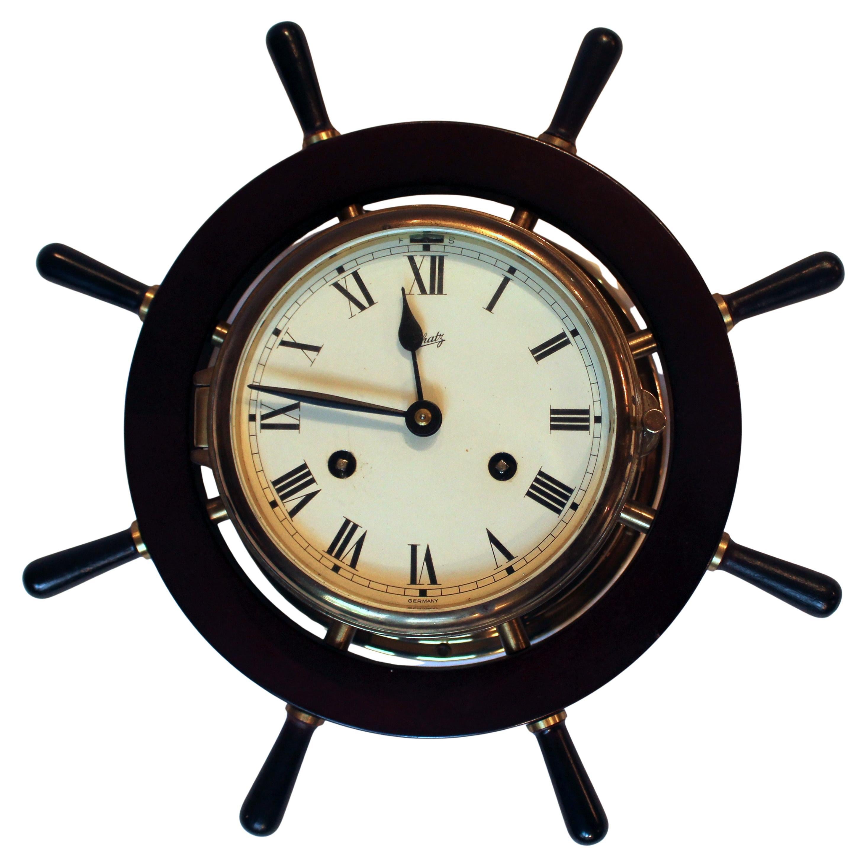 Mid-20th Century German Ship's Clock By Schatz
