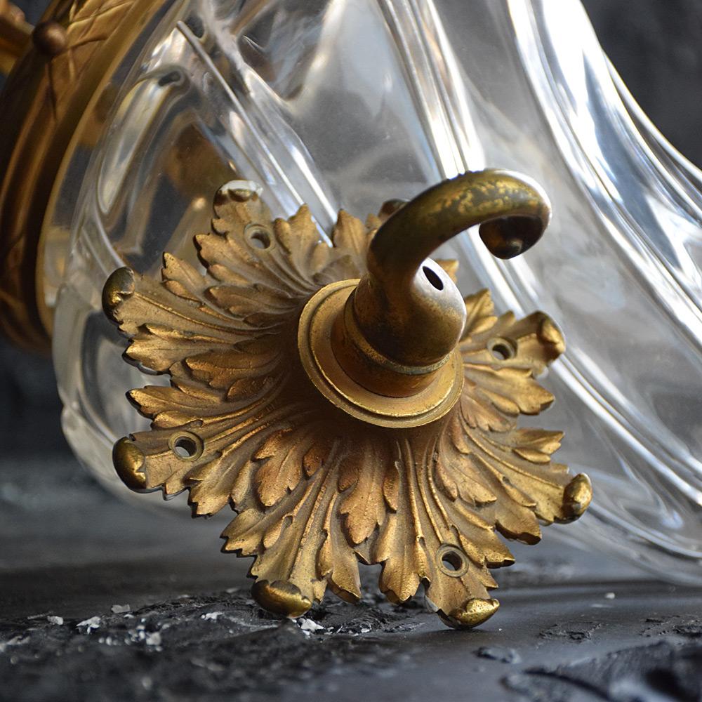 Mid-20th Century Glass and Bronze Lantern by Val Saint Lambert 1