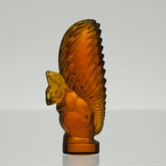 Sculpture en verre "Écureuil" de Marc Lalique, milieu du 20e siècle  Marc Lalique