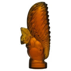 Vintage Mid 20th Century glass sculpture "Écureuil" by Marc Lalique  Marc Lalique