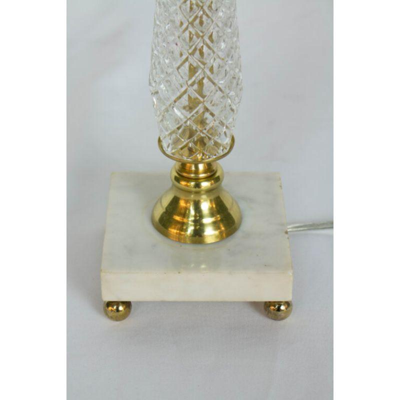Glass Table Lamp with Marble Base. Midcentury Glam. Completely restored and rewired. Italian, C. 1950

Dimensions: 
Height: 14″
Width: 4″
Depth: 4″
