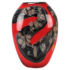 Vaso di vetro della metà del XX secolo intitolato "Chinese Vase" di RSA Sweden